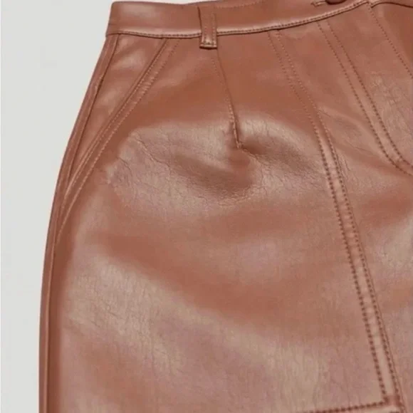 aritzia • wilfred nadia vegan leather pants - Picture 3 of 3